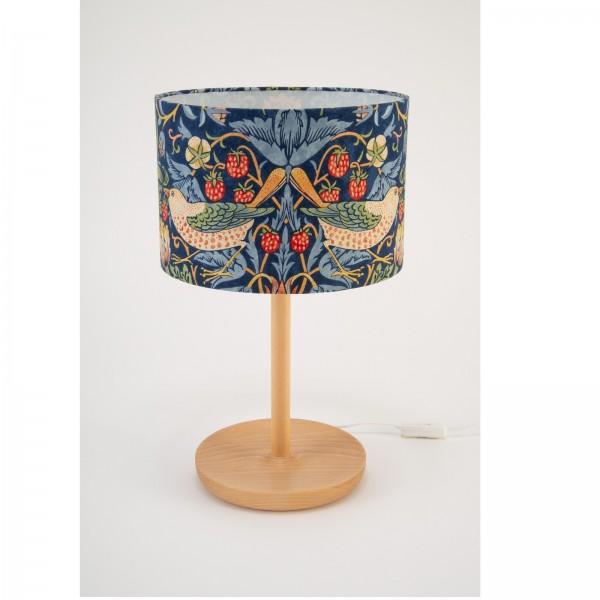 スタンドランプ テーブルランプ LED 卓上ランプ ウィリアムモリス スタンドライト イチゴ泥棒 青 ブルー デスクライト 日本製 ランプ 間接照明 アンティーク調 |  | 01