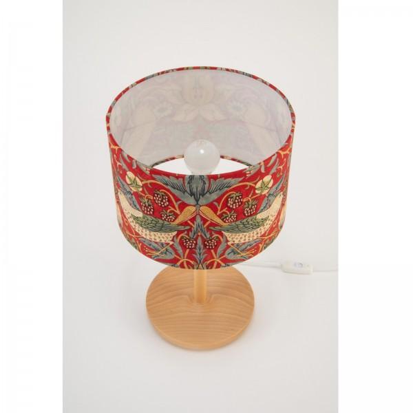 スタンドランプ テーブルランプ LED 卓上ランプ ウィリアムモリス スタンドライト イチゴ泥棒 赤 レッド デスクライト 日本製 ランプ 間接照明 アンティーク調 |  | 02