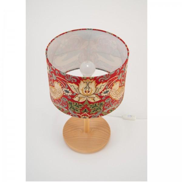 スタンドランプ テーブルランプ LED 卓上ランプ ウィリアムモリス スタンドライト イチゴ泥棒 赤 レッド デスクライト 日本製 ランプ 間接照明 アンティーク調 |  | 04