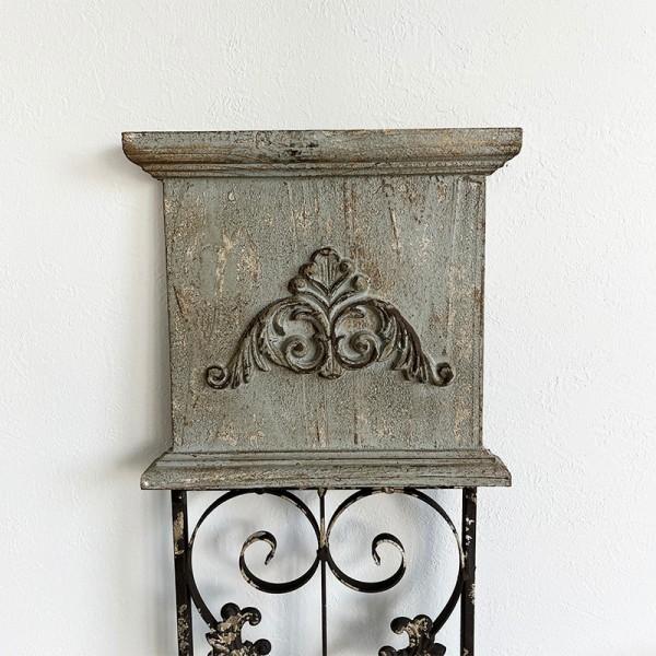 ウッド・アイアンスリムパネル ドア 装飾用 ウォールデコ オブジェ アンティーク ウッド・アイアンスリムパネル | ショップのようなインテリア