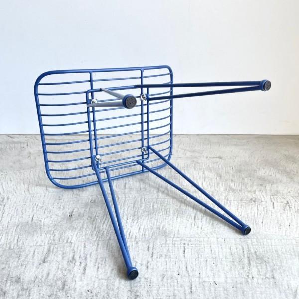 サイドテーブル スチール ブルー スツール おしゃれ フォルジスツール