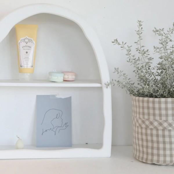 ウォールラック ホワイト ラック 飾り棚 白 棚 CAVE アーチラック 小物