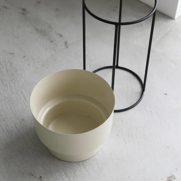 プランタースタンド ポットカバースタンド ２点セット フラワーポット クリーム フラワースタンド プランター 鉢カバー 花台 ガーデニング 店舗什器 |  | 02