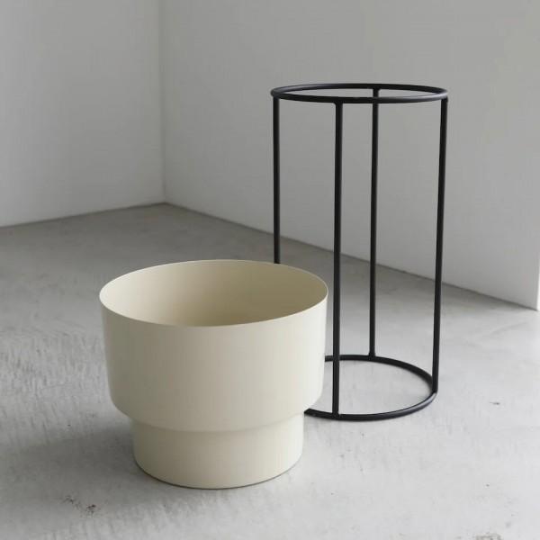プランタースタンド ポットカバースタンド ２点セット フラワーポット クリーム フラワースタンド プランター 鉢カバー 花台 ガーデニング 店舗什器 |  | 03