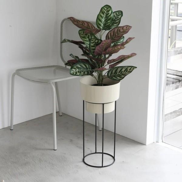 プランタースタンド ポットカバースタンド ２点セット フラワーポット クリーム フラワースタンド プランター 鉢カバー 花台 ガーデニング 店舗什器 |  | 04