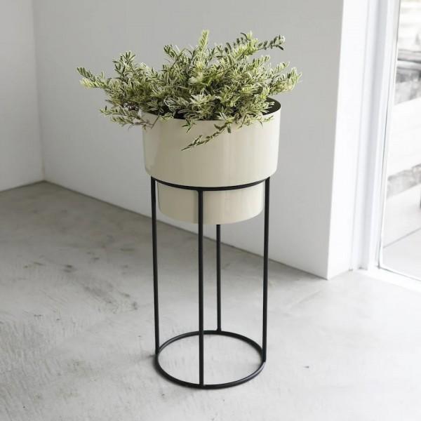 プランタースタンド ポットカバースタンド ２点セット フラワーポット クリーム フラワースタンド プランター 鉢カバー 花台 ガーデニング 店舗什器 |  | 08