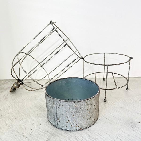 フラワーポット ラスティ プランツケージ バードケージ プランター