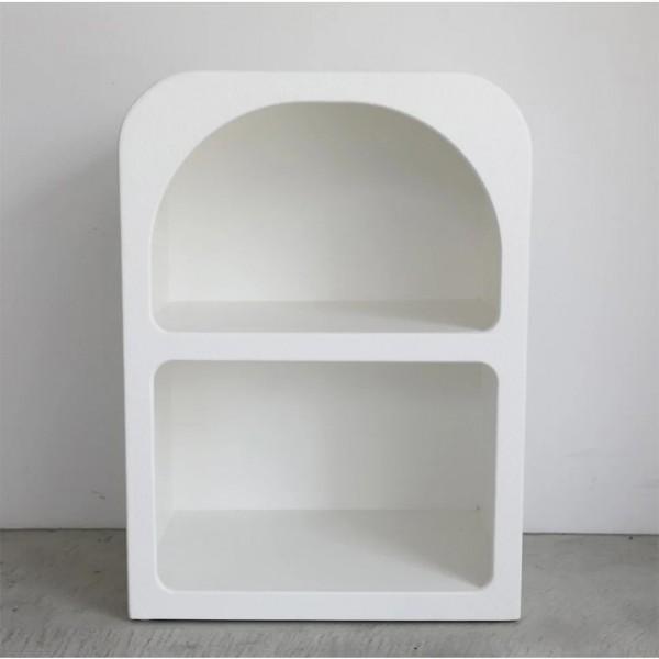 サイドラック ホワイト ラック 飾り棚 白 棚 CAVE 小物入れ 置き型