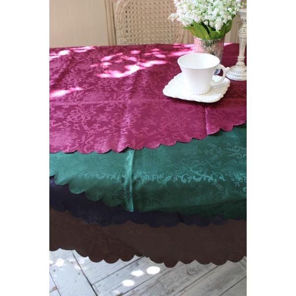 テーブルクロス はっ水 150 ラウンド 丸形 ラウンドクロス 4人掛け 花