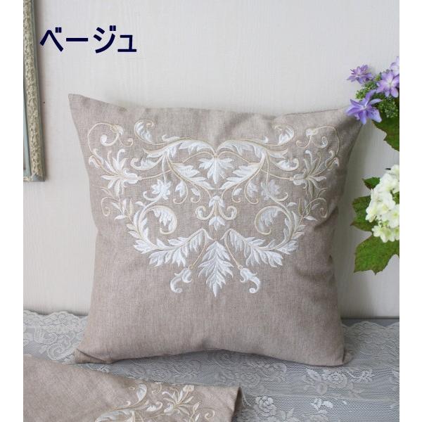 SALE30%OFF) クッションカバー コットン 40cm グレー ベージュ