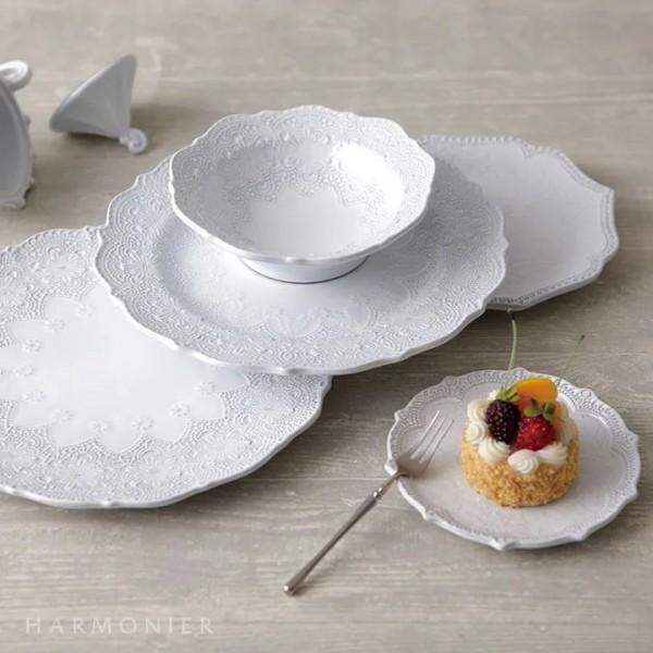 ラ・セラミカ 美品 2枚VBC casa 大皿 プレート レース模様 クラシック雑貨と住む | ハンドメイドが好きな方におすすめ｜北