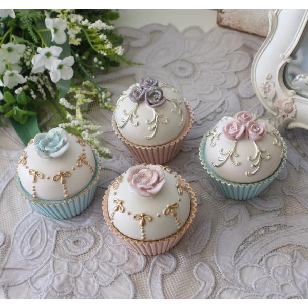 信頼 カップケーキbox 2色セット 2種 小物入れ 可愛い おしゃれ アンティーク風 雑貨 輸入雑貨 Antique Shabby Chic かわいい 北欧 シャビーシック フレンチシャビ 値下げ