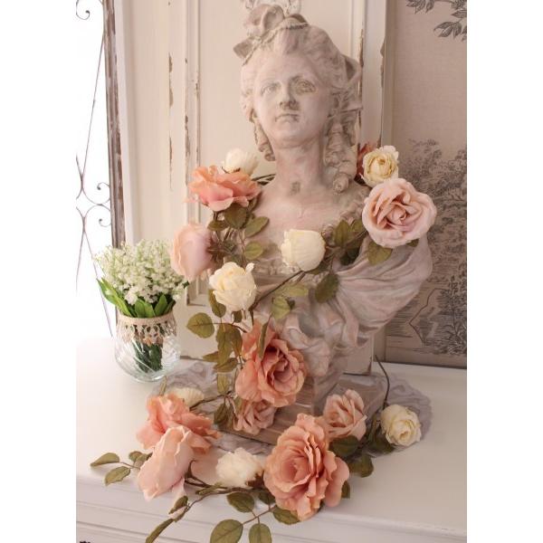 超定番 エレガントなローズガーランド アンティークピンク241 薔薇 造花 可愛い つる薔薇 シルクフラワー アーティフィシャルフラワー インテリアフラワー ブーケ 花 Babylonrooftop Com Au