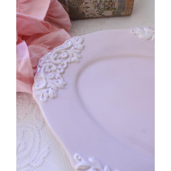 オーバルプレート 楕円皿 アンティーク風 洋食器 ミニョン ピンク