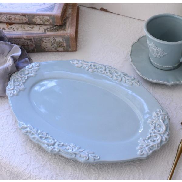 オーバルプレート 楕円皿 アンティーク風 洋食器 ミニョン