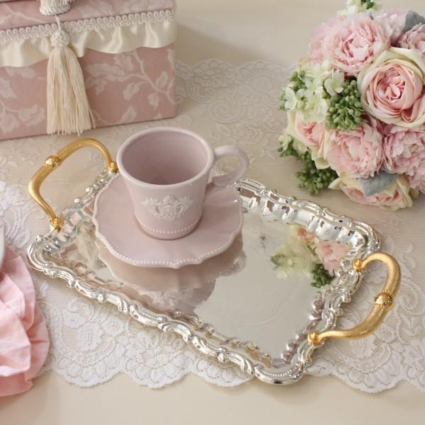 ゴールドハンドル シルバートレイ シルバートレー トレイ シルバー食器