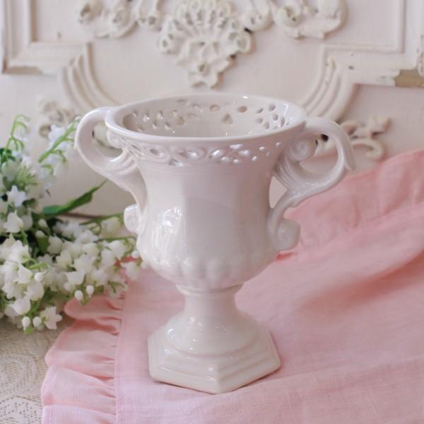 フラワーベース ホワイト 花瓶 フルール (184) フラワーポット ベース