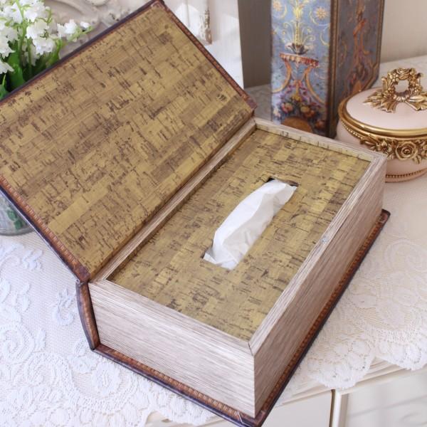 ブック ティッシュケース ティッシュカバー 本 ブック型 バード (130