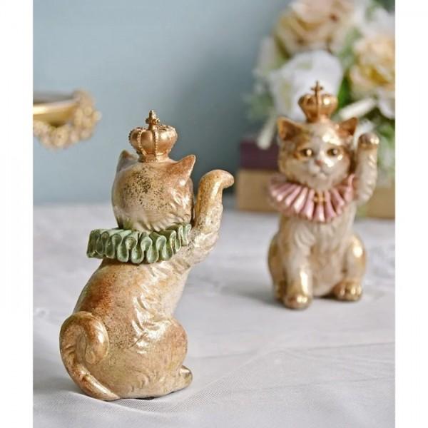 キャットオブジェ 招き猫 2個セット ネコ 置物 猫 オブジェ