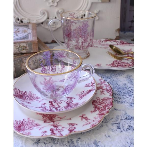 ティーカップ トワルドジュイ ボルドー 洋食器 カップ＆ソーサー