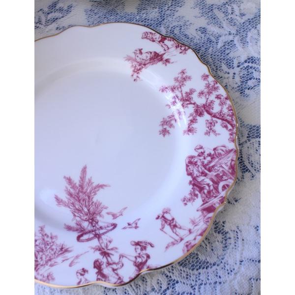 ケーキプレート トワルドジュイ ボルドー 洋食器 ケーキ皿 円形 皿