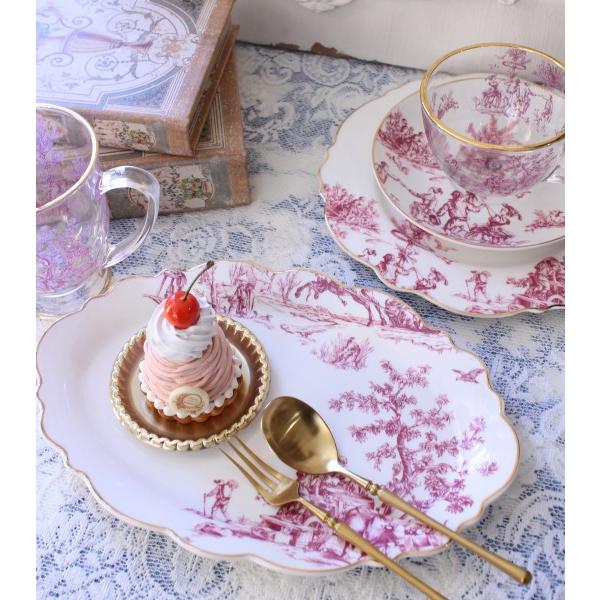 SALE30%OFF) ケーキプレート トワルドジュイ ボルドー 洋食器 ケーキ皿