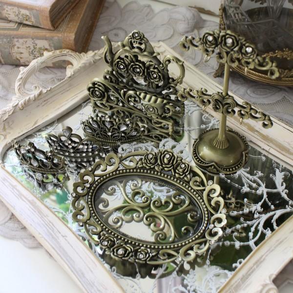 SALE30%OFF) ローズ ジュエリートレイ リングホルダー ミニトレー