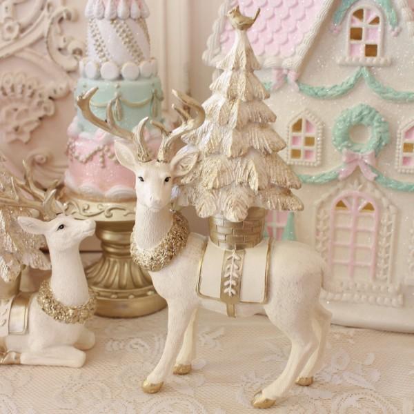 クリスマス トナカイオブジェ ツリーオン トナカイ 置物 クリスマス トナカイオブジェ ツリーオン トナカイ 置物