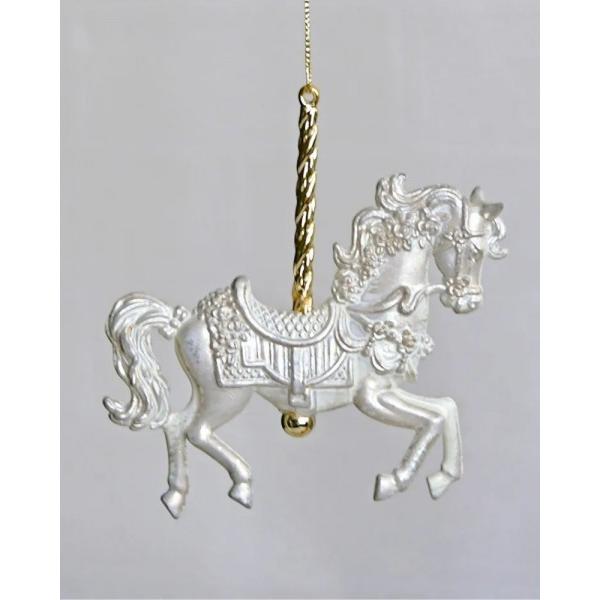 クリスマスオーナメント カルーセル ホース オーナメント 馬2個セット