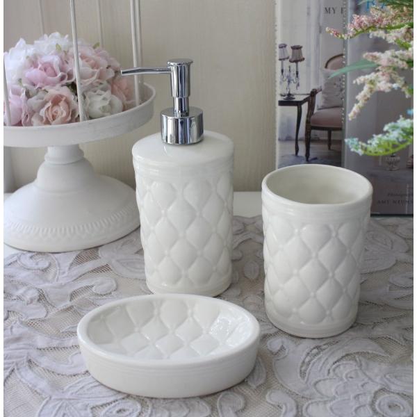 ブラシスタンド 陶器 ホワイト 歯ブラシスタンド おしゃれ