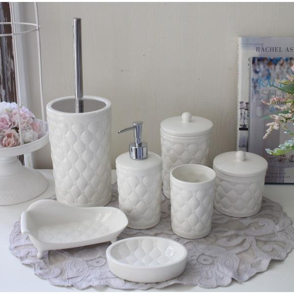 ブラシスタンド 陶器 ホワイト 歯ブラシスタンド おしゃれ