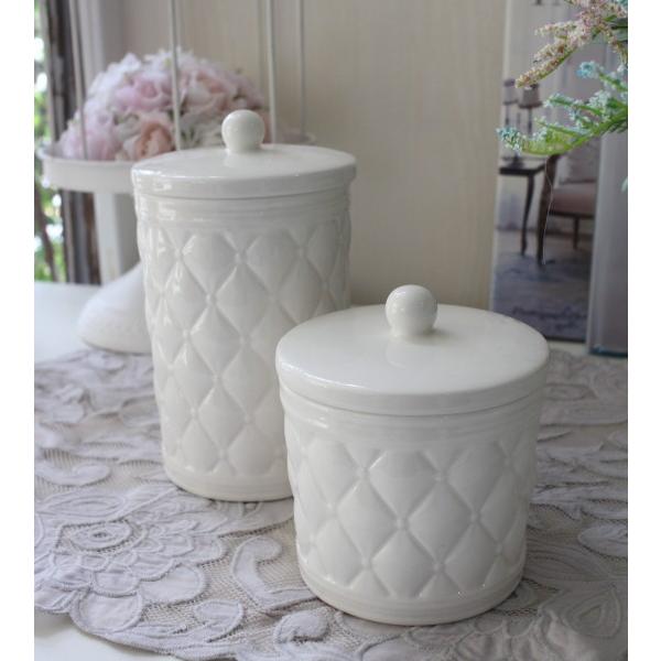 陶器 キャニスター 2個セット マチルドエム フランス 2サイズセット