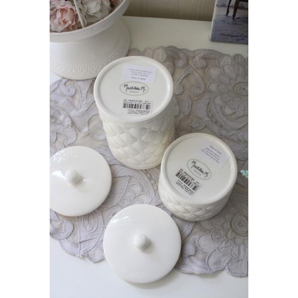 陶器 キャニスター 2個セット マチルドエム フランス 2サイズセット