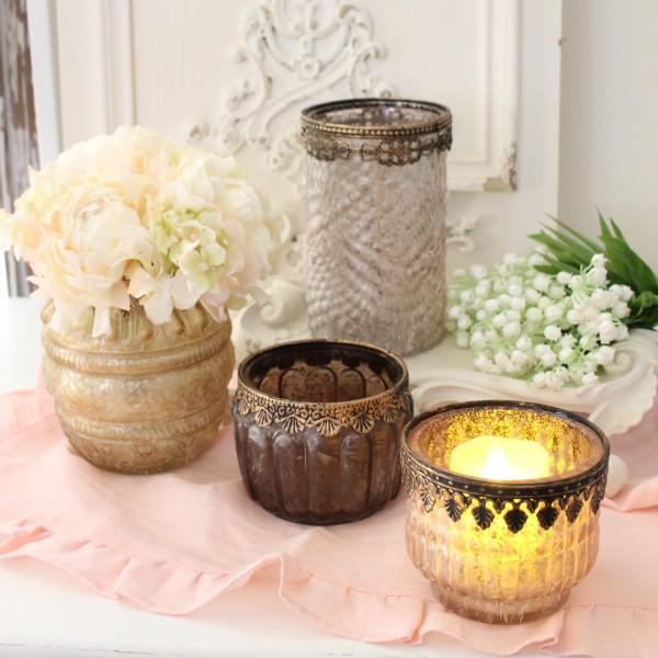 キャンドルスタンド キャンドルホルダー マチルドエム フランス ガラス