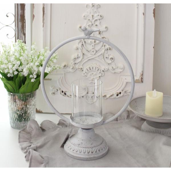 キャンドルホルダー 約80cm アンティーク調　シャビー　アイアン　ホワイト 楽天市場】アイアンキャンドルホルダーS シャビー ホワイト