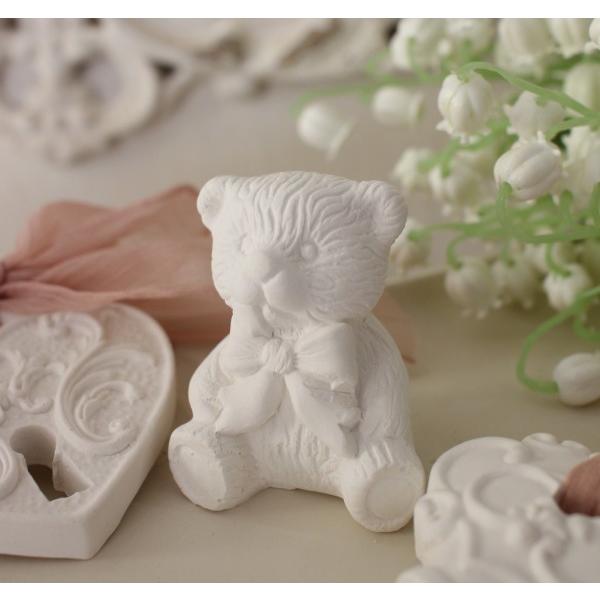 テディベア 置物 フレグランス 石膏 マチルドエム フランス