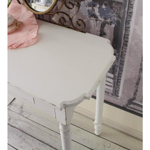 ドレッサー アンティーク調 ミラー付き ホワイト フランス 輸入家具