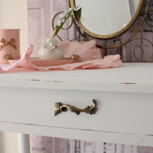 ドレッサー アンティーク調 ミラー付き ホワイト フランス 輸入家具