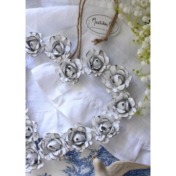 可愛い 壁飾り リース ハート マチルドエム フランス ハートリース L