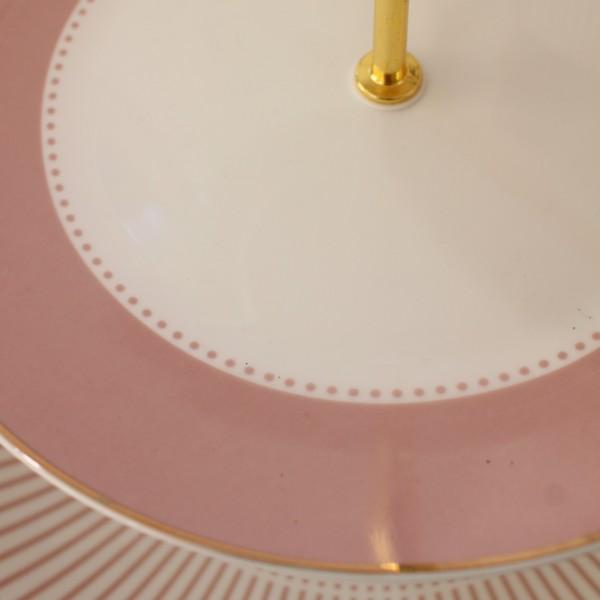 マチルドエム フランス ケーキスタンド 3段 ピンク ケーキプレート