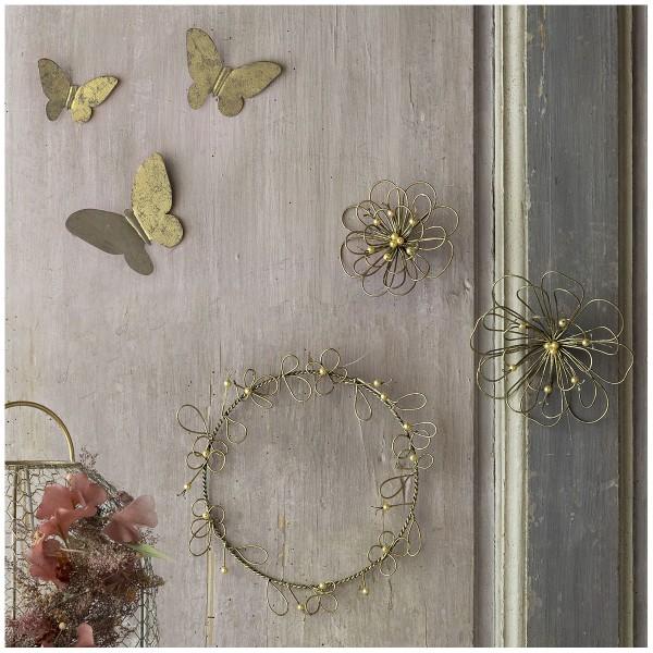 壁飾り フラワー ウォールオブジェ ゴールド マチルドエム フランス
