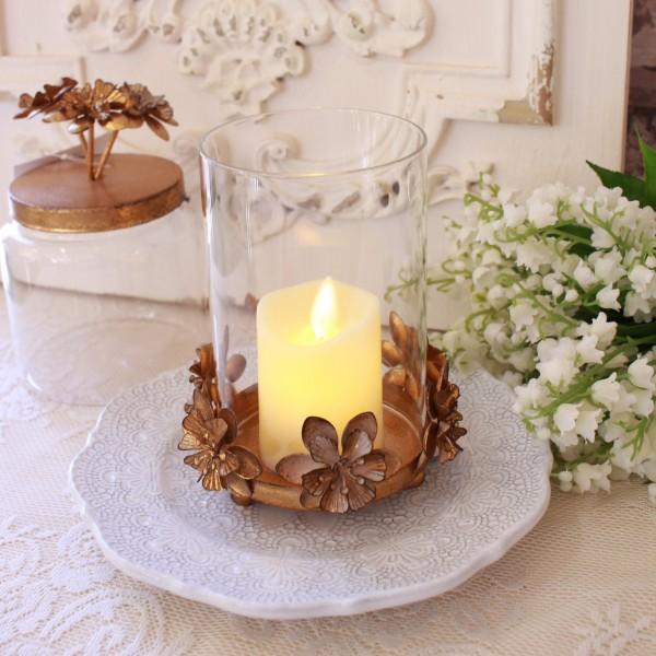 フラワー キャンドルホルダー ゴールド キャンドルスタンド おしゃれ