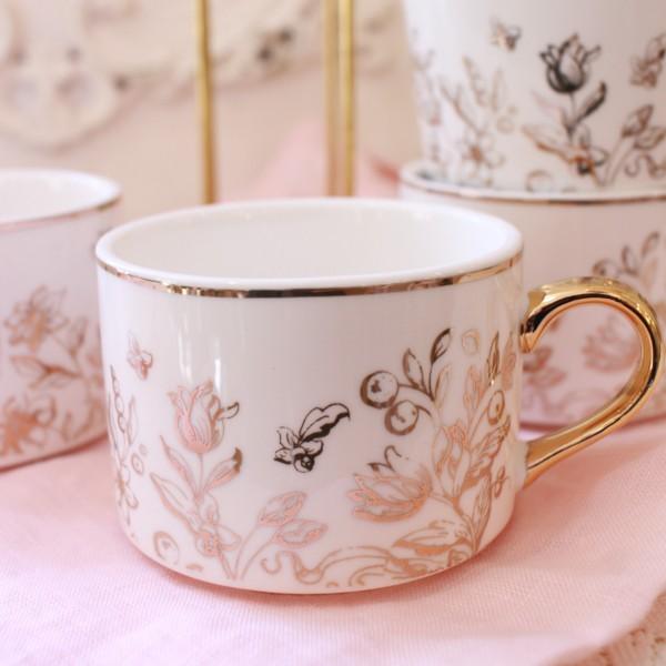 ハンドル付きマグカップ 茶色とベージュ ☆親しみやすいカタチ！【お手頃感・飲みやすい口元】手付きマグカップ