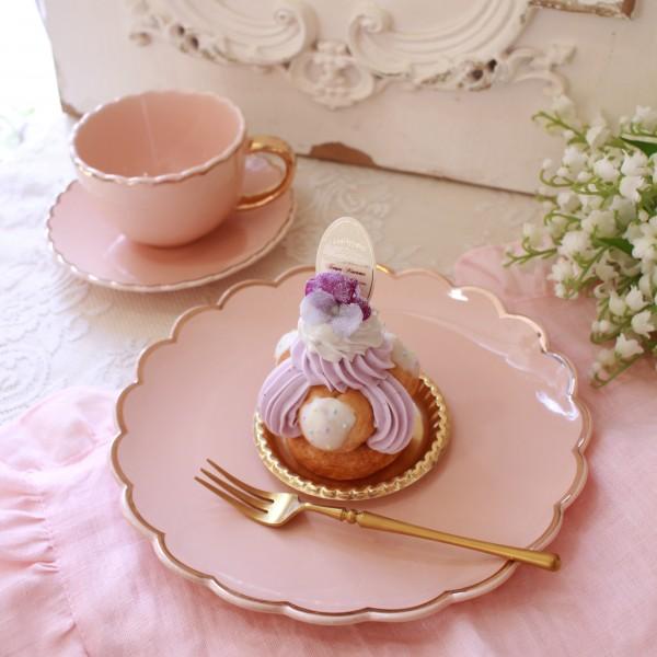 プレート ピンク デザートプレート ケーキ皿 ケーキプレート