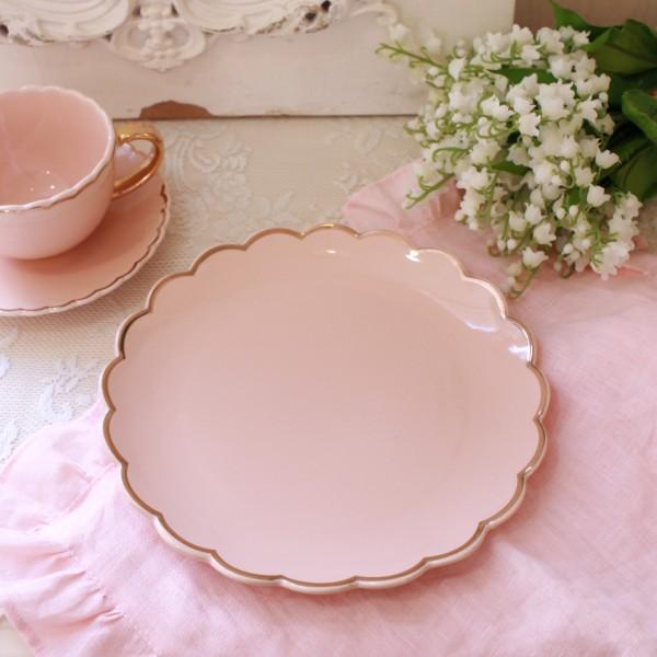 プレート ピンク デザートプレート ケーキ皿 ケーキプレート