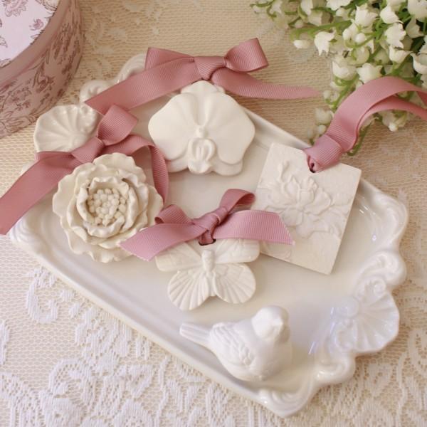 アロマストーン ギフトセット アロマセット ティーフラワー 石膏