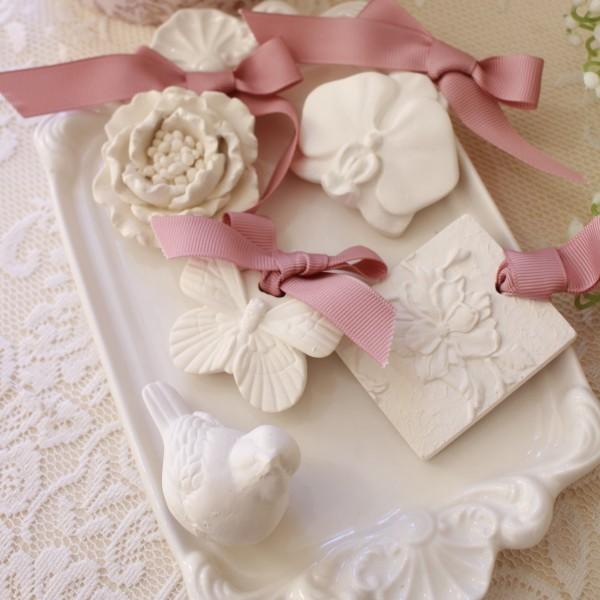 アロマストーン ギフトセット アロマセット ティーフラワー 石膏