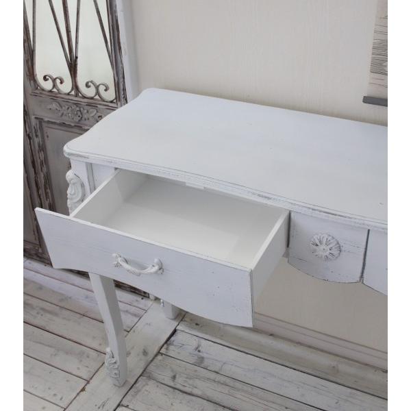 コンソール コンソールテーブル マントルピース ホワイト 木製