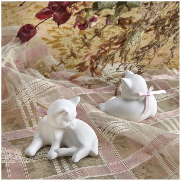 猫 キャット アロマストーン 石膏 置物 ネコ オブジェ ルーム