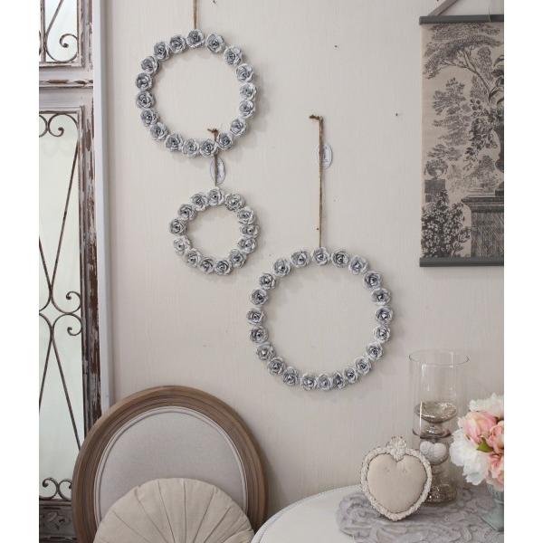 ローズリース 薔薇 アイアン 壁飾り 壁掛け マチルドエム フランス